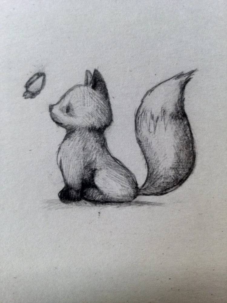 Картинки животных для срисовки карандашом 