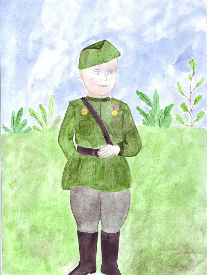 Рисунки солдат для детей карандашом