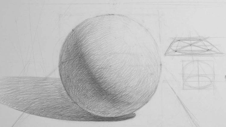 Рисунки геометрических фигур карандашом с тенью 