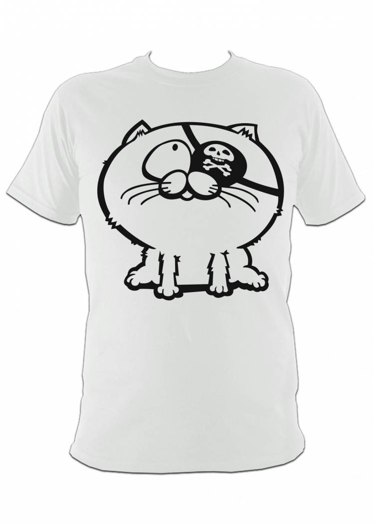 Кошка рисунок для футболки