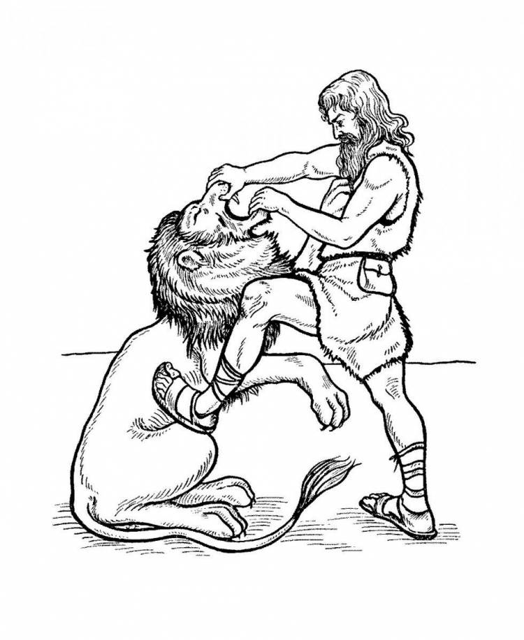 Немейский Лев для срисовки