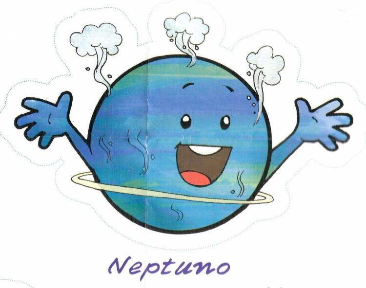 Планета нептун рисунок детский 