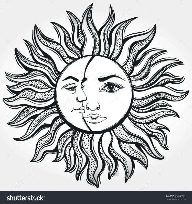 Славянское солнце эскиз