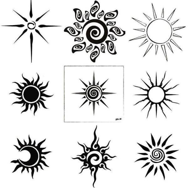 Картинки татуировка черное солнце 