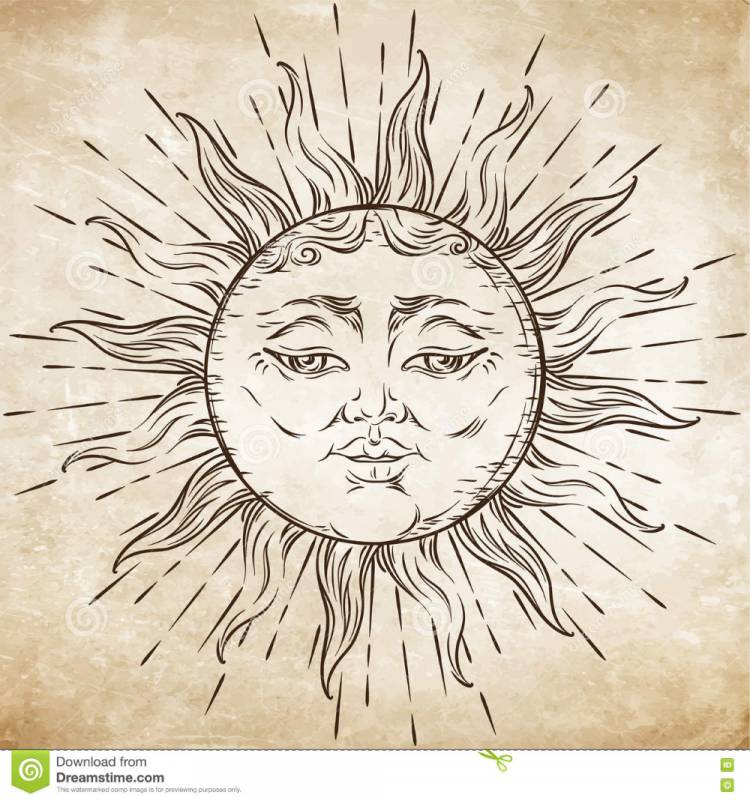 Славянское солнце рисунок