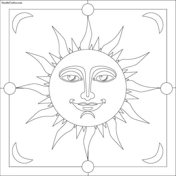 Идеи для срисовки славянское солнце 