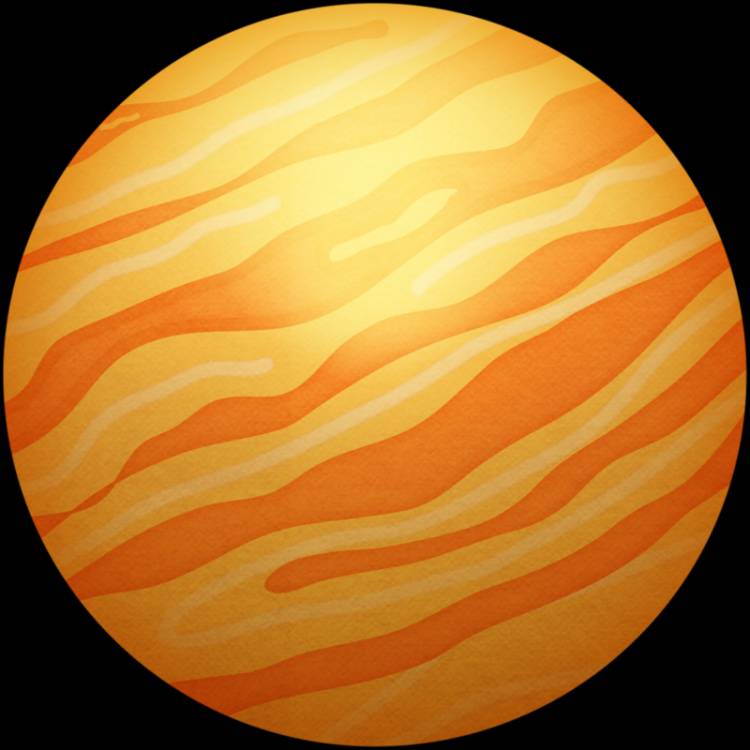 Детский рисунок планеты венера