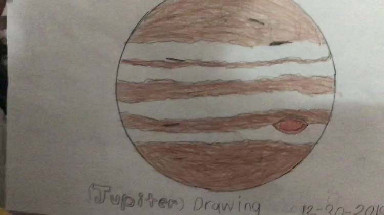 Как нарисовать юпитер