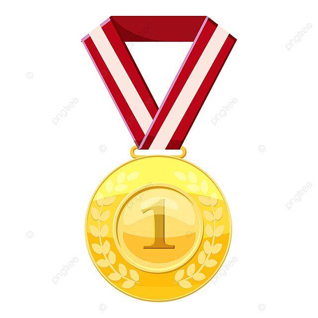 золотая медаль за первое место на иконке с красной лентой PNG , разместить значки, золотые значки, значки медали PNG картинки и пнг рисунок для бесплатной загру…