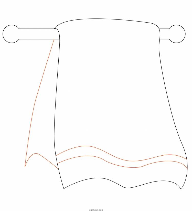 Как нарисовать полотенце