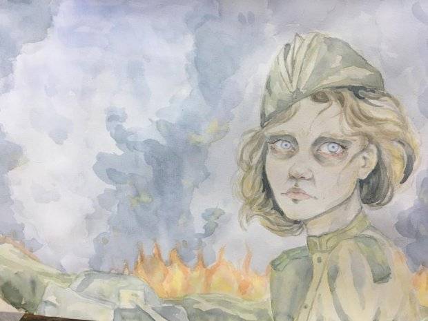 Волгоградские школьники нарисовали войну и мир