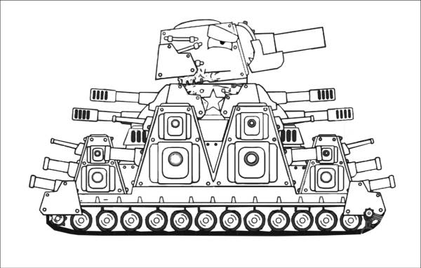 Картинки раскраски танки мультики про танки 