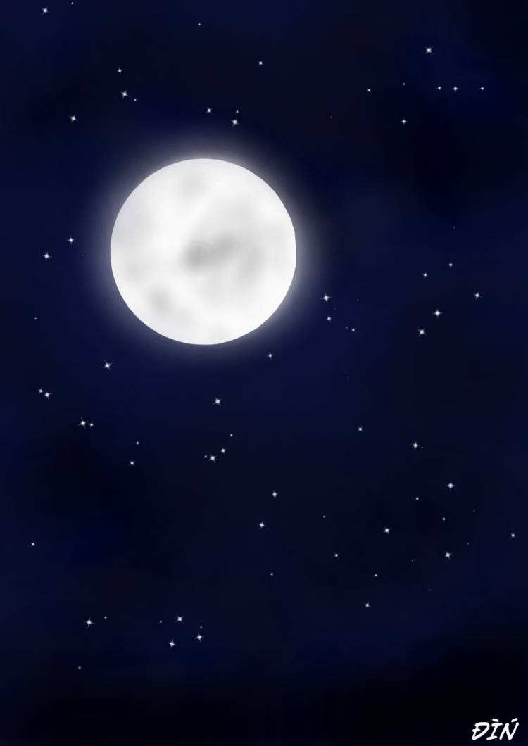 Попытка нарисовать луну №