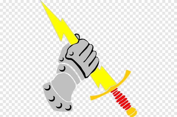 графика Lightning Open, рука держит меч, рука, область png