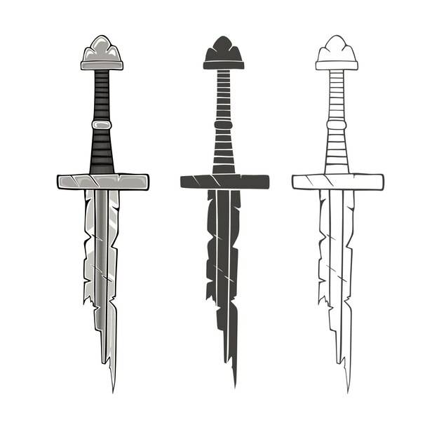 Сломанный меч викингов