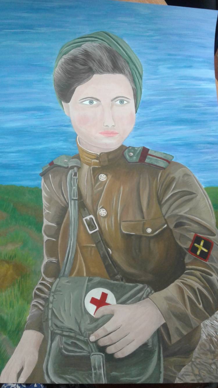 Военная медсестра рисунок