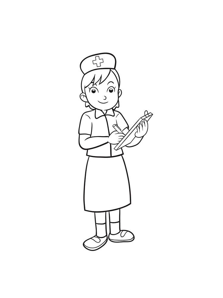 Рисунки медсестры легкие 