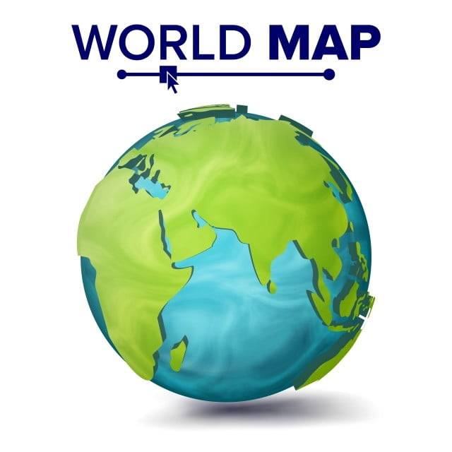 карта мира вектор