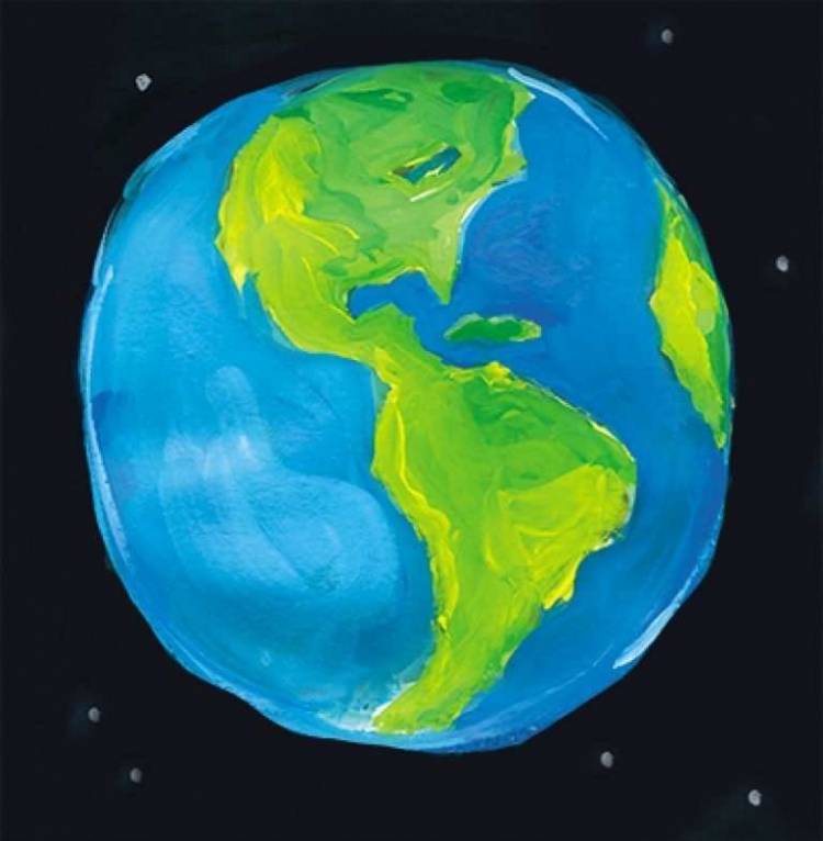 Картинки для рисования планета земля 