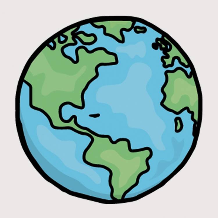 Как нарисовать планету земля