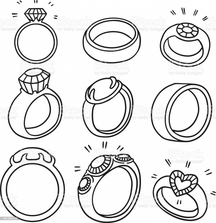Как нарисовать кольцо 