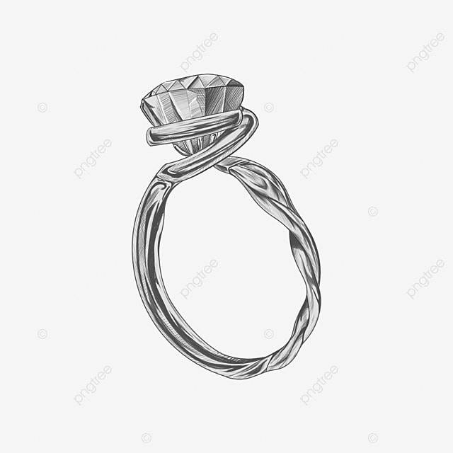 Эскиз кольца с бриллиантом Реалистичный эскиз PNG , бриллиант, Кольцо, набросок PNG картинки и пнг PSD рисунок для бесплатной загрузки