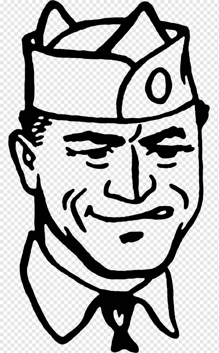 Рисунок солдата, в штучной упаковке и вежливый, белый, лицо, шляпа png