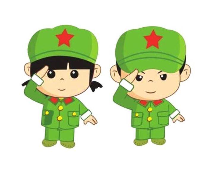 Дети в военной форме рисунок для школы и детского садика