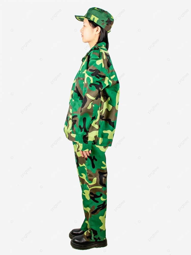 Девушка в военной форме PNG , зеленый, Военная форма, военная подготовка PNG рисунок для бесплатной загрузки