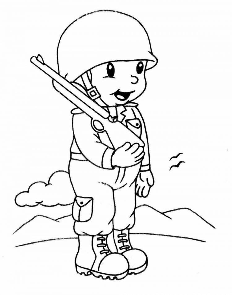 Раскраски Для детей на военную тематику в детском саду 