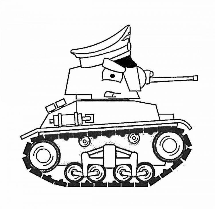Раскраски Дора из мультика про танки 