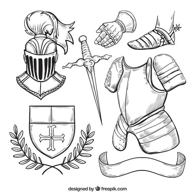 Изображение на гербе трех рыцарских шлемов