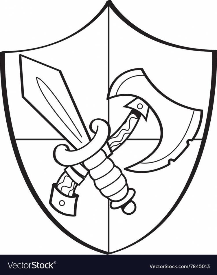 Герб рыцаря рисунок