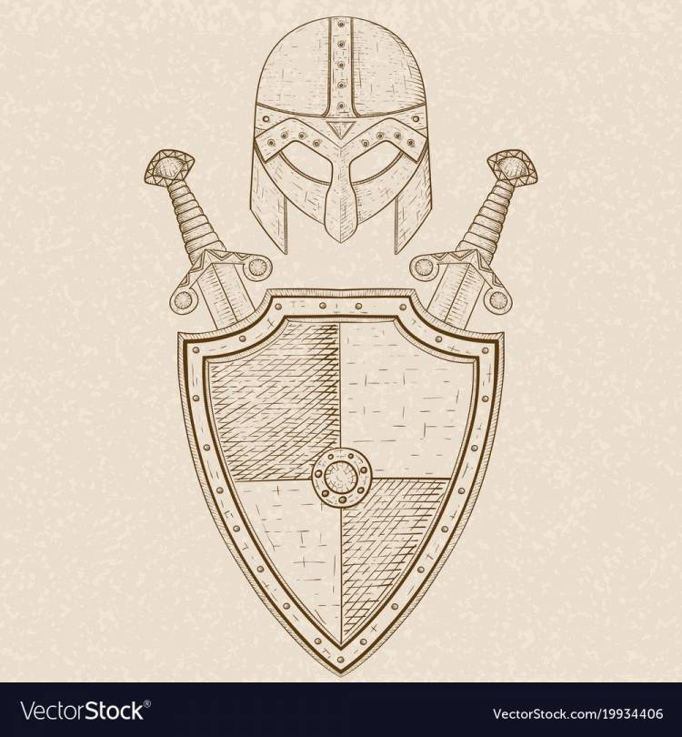 Идеи для срисовки герб рыцаря легкие 