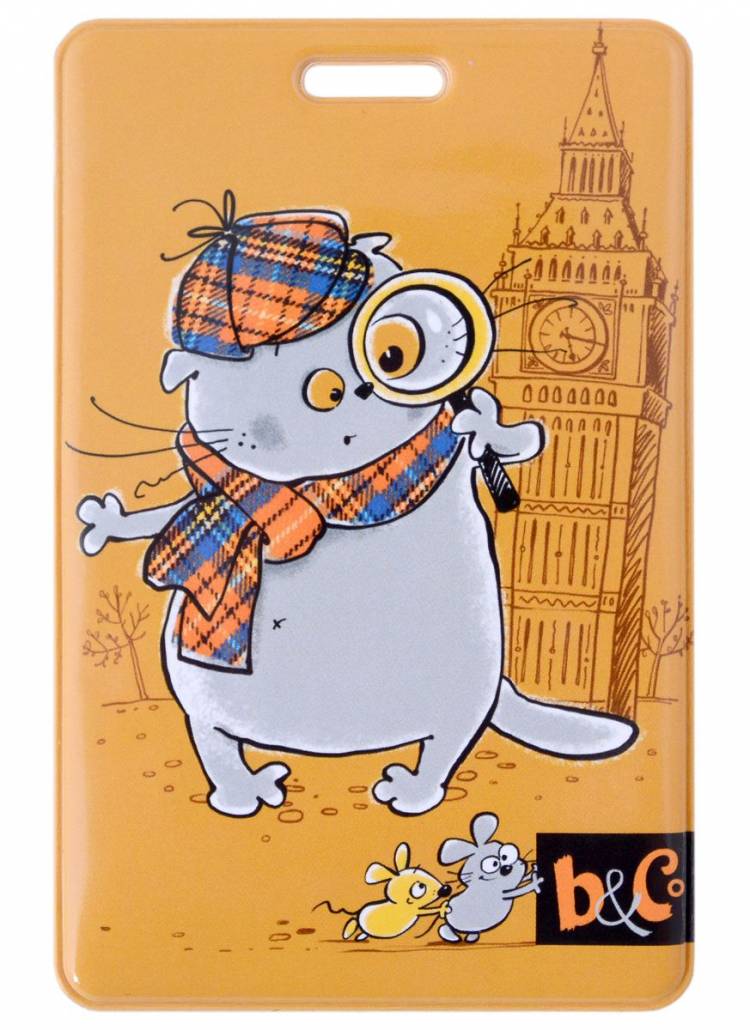 Чехол для карточек вертикальный Басик Кот в Лондоне «Читай-город»