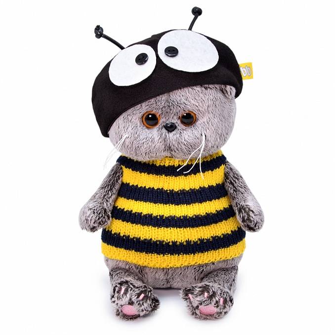 Кот Басик BABY в костюме пчелка мягкая игрушка
