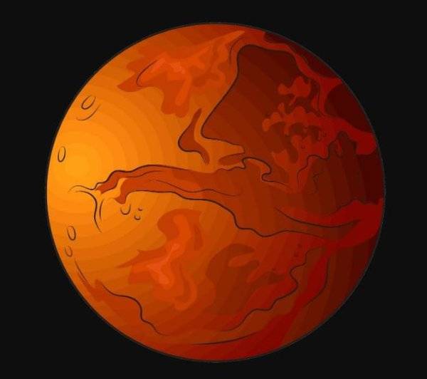 Картинки планета марс для вырезания 