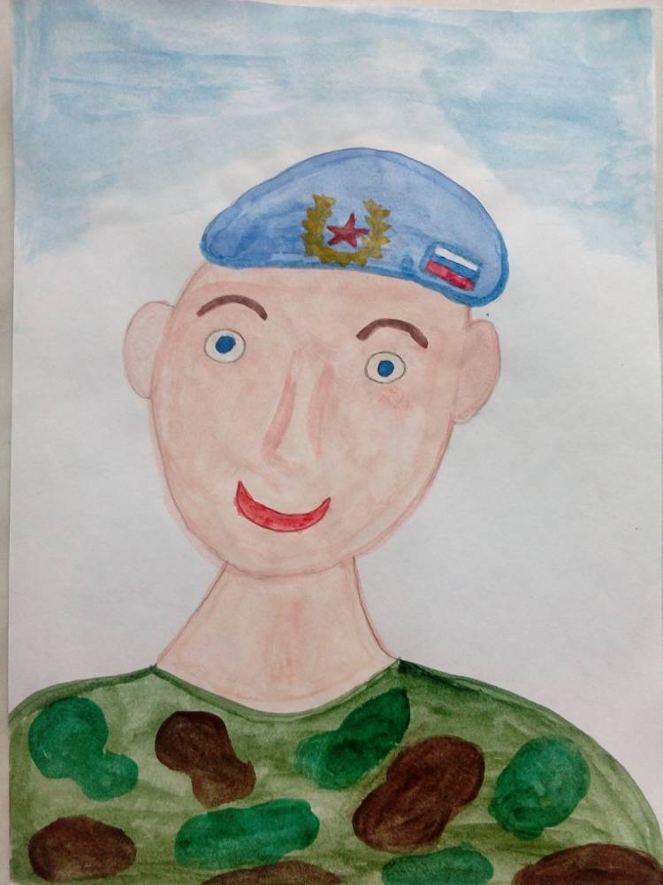 Рисунок папа военный