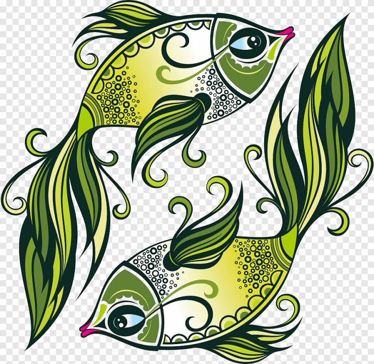 Рыбы Астрологический знак Зодиака Рисование Иллюстрация, рисунок рыбы, животные, фотография png