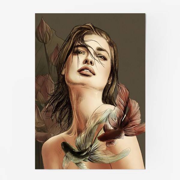 Постер «Девушка, знак зодиака рыбы», в интернет-магазине в Москве, автор