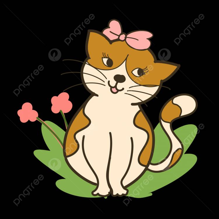милый и забавный мультяшный кот PNG , кошка Кошка, оранжевый кот, смешной кот PNG картинки и пнг PSD рисунок для бесплатной загрузки