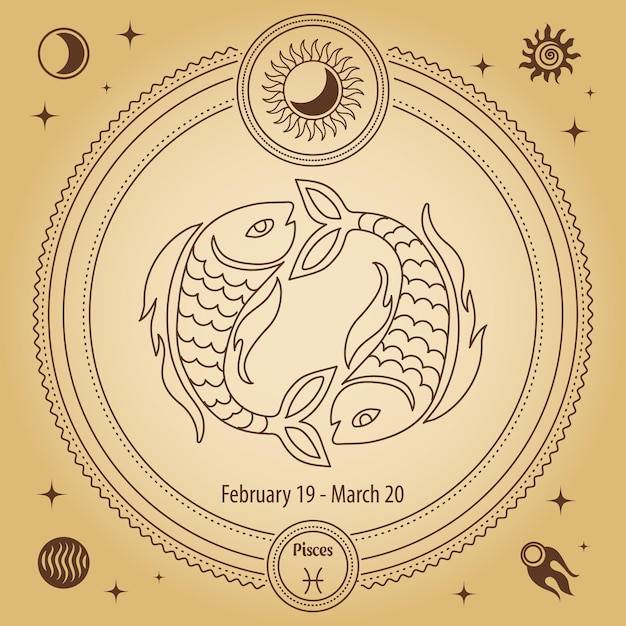 Знак зодиака рыбы, знак астрологического гороскопа