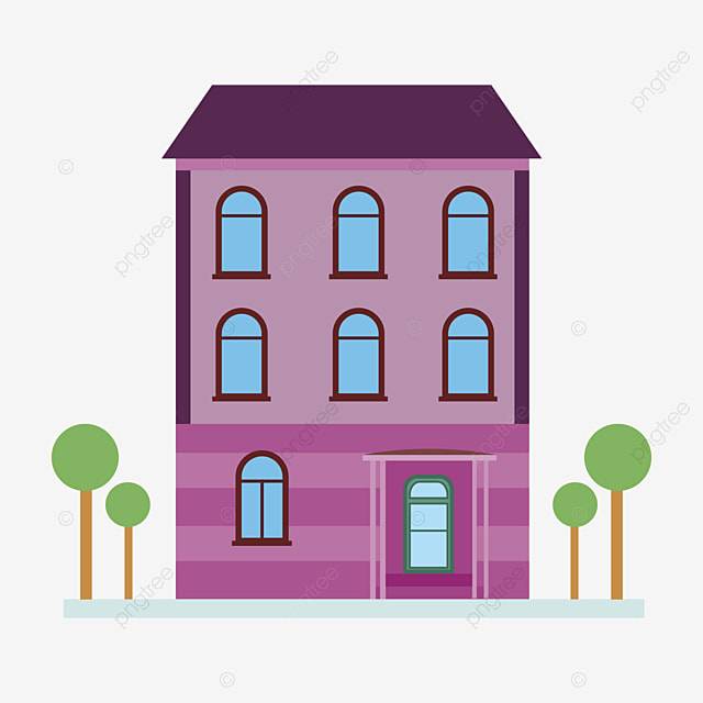 Фиолетовый дом PNG , Здания, здания, дом фиолетовый PNG картинки и пнг рисунок для бесплатной загрузки