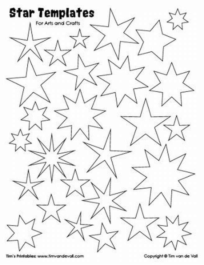 Шаблоны звезд для вырезания на окна