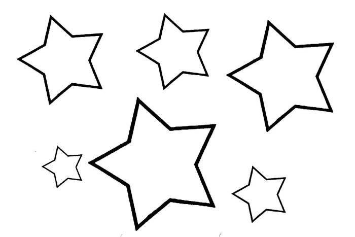 Шаблоны звезд для вырезания 