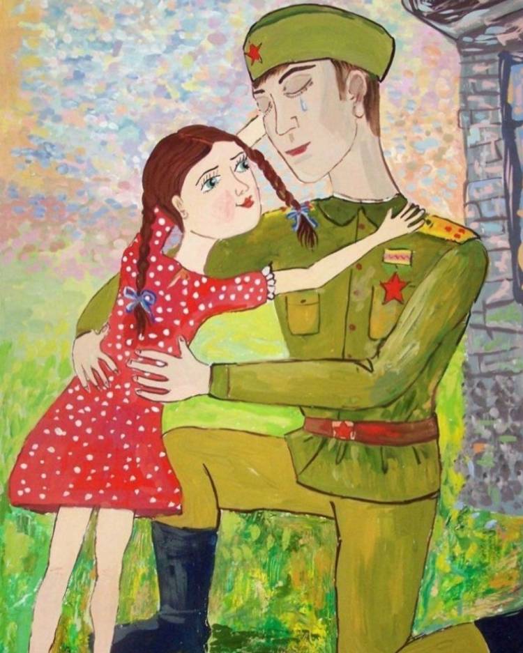 Солдат детский рисунок