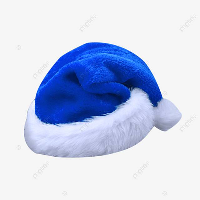 Декоративная синяя милая новогодняя шапка PNG , Украшение, синий, рождественская шапка PNG рисунок для бесплатной загрузки