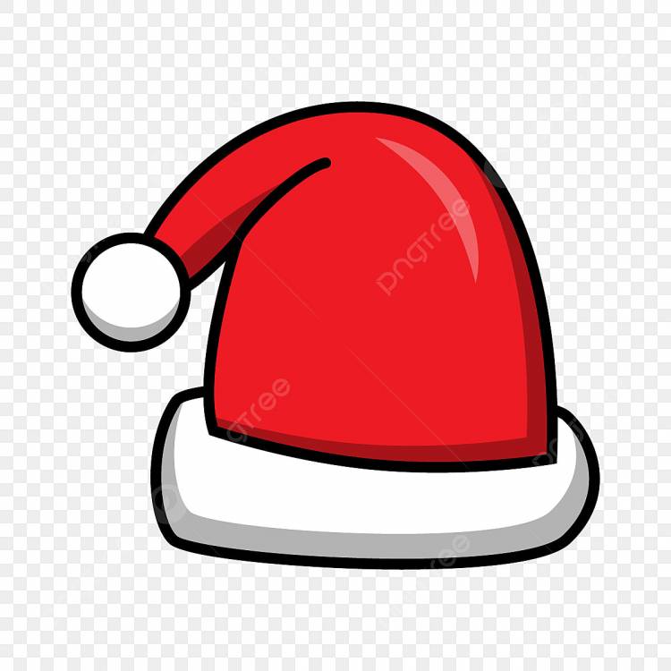 рисунок плоский дизайн новогодняя шапка в стиле каракули PNG , рождественский рисунок, рисунок шляпы, рисунок рождественской шляпы PNG картинки и пнг рисунок для бесплатной загрузки