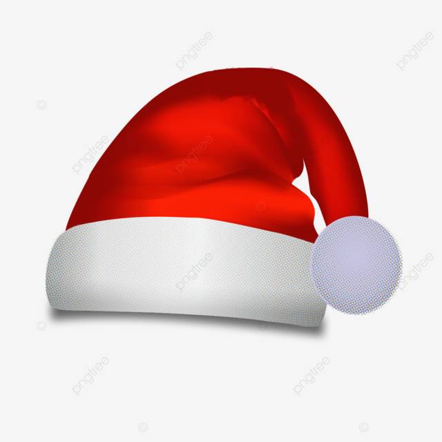 реалистичный дизайн красной рождественской шапки PNG , прозрачная рождественская шапка, новогодняя шапка Санты, красный длинноволосый рождественский головной убор PNG картинки и пнг рисунок для бесплатной загрузки