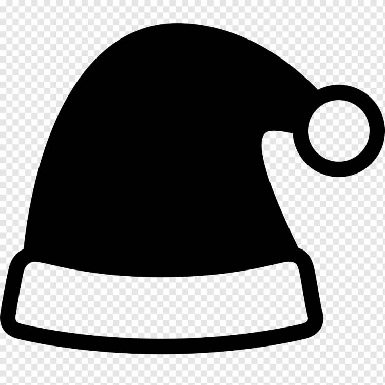 Шапка шапка Санта-Клауса Компьютерные иконки Головные уборы, шапка, белый, шляпа, черный png